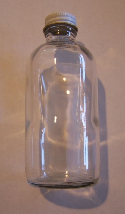 4 oz Glass Lure Bottle (Narrow) with Cap