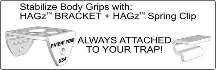 HAGz Bracket and HAGz Spring Clip (sold separately)