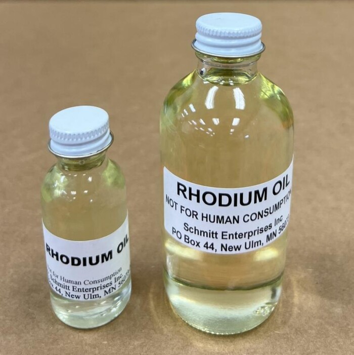 Rhodium Oil - 1 oz and 4 oz