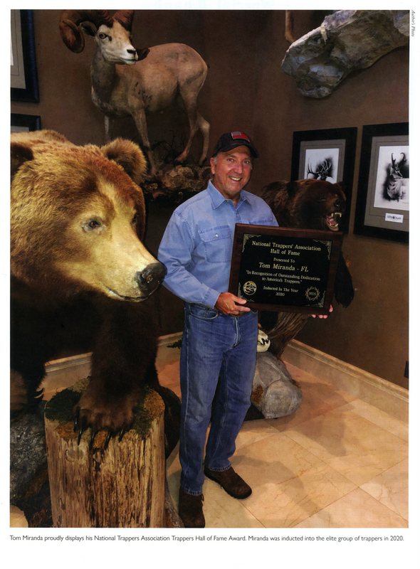 Tom Miranda - National Trappers Association - Trappers Hall of Fame Award 2020